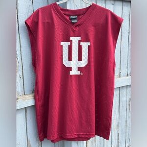 Vintage IU Football Jersey XL X-Large Men’s Mesh Red NCAA Shirt Indiana Hoosiers